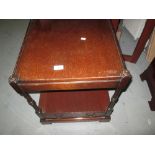 Reproduction mahogany single drawer stand