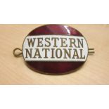 Vintage enamelled advertising badge : Western National