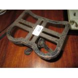 Early 20th century cast iron trivet