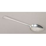 A Georgian silver basting spoon, assayed London 1810 by William Eley, William Fearn & William