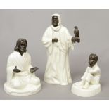 Three Minton porcelain and bronze figures to include The Sage, The Sheikh and Spellbound.Condition