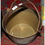 Two brass jam pans including a Victorian example.