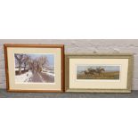 Two framed equestrian themed limited edition prints; one after Neil Cawthorne entitled Christmas