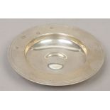 A small silver presentation dish assayed London 1979, by Garrard & Co. Ltd. 110 grams diameter 11.