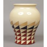 Designconsort art pottery baluster vase, designed by Emma Bossons Moorcroft artist in the