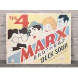 A film poster on board for the Marx Brothers 'Duck Soup'