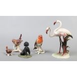 A small group of ceramic animals to include Goebel, Border Fine arts etc.