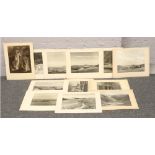 A collection of twelve monochrome photographs of Derbyshire.