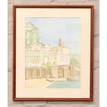 Steven Lindley, a framed watercolour entitled 'The Amalfi Drive' signed and dated 99 with purchase