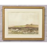 A. Y. Rushton, a gilt frame rural landscape watercolour, 26 x 36cm.