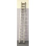 An aluminium triple 13 rung ladder by The British Ladder Manufactures Association.