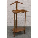 A carved oak gentleman's dressing stand.