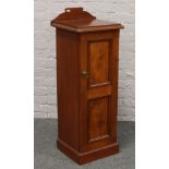 A Victorian carved mahogany side cabinet (Height 110cm Width 40cm Depth 38cm)