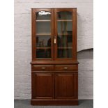 An Edwardian mahogany bookcase.