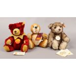 A group lot of teddy bears to include one red Seiff bear named Petsy, Cliff Richard collection bear,