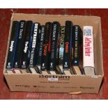 A box of 10 Dick Francis hardback novels to include first edition titles Wild Horses, Decider,