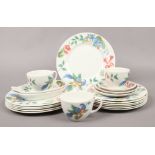 A quantity of Wedgwood dinnerwares decorated in the Passion Bird design, 20 pieces.
