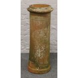 A large cylindrical terracotta chimney pot, 90cm tall.
