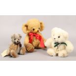 Three teddy bears to include two Robin Rive bears and the other a Merrythought example.