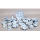 A collection of blue Wedgwood jasperware (approx 42 pieces)