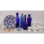 A collection of ceramics and glass to include unfinished Imari, German coffee set, decorative blue
