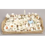 A tray of crested china to include Carlton, Arcadian, Shelley etc.