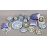 A collection of Wedgwood Jasperware, some in original boxes.