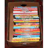 A box of children's annuals to include Beano and Dandy from 1990 and 2010.