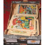 A box of 2000 AD comics to include Judge Dread examples etc.