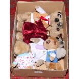 A box of Compare The Meerkat soft toys.