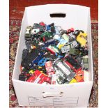 A box of Diecast vehicles to include Corgi, Matchbox, Welly, Realtoy etc.