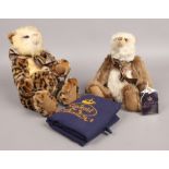 Two limited edition Cotswold bears one from The Safari collection named Marmalade.