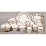 A collection of Shelley teawares, along with a collection of Rostyn china to include coffee pot,