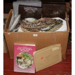 A large collection of collectors cabinet plates mainly in original boxes with certificates to