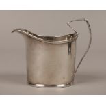 A George III silver cream jug assayed London 1794 by John Schofield, 142 grams.Condition report