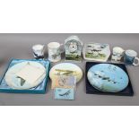 A collection of ceramics related to the RAF to include Bradex limited edition Heros of the Sky