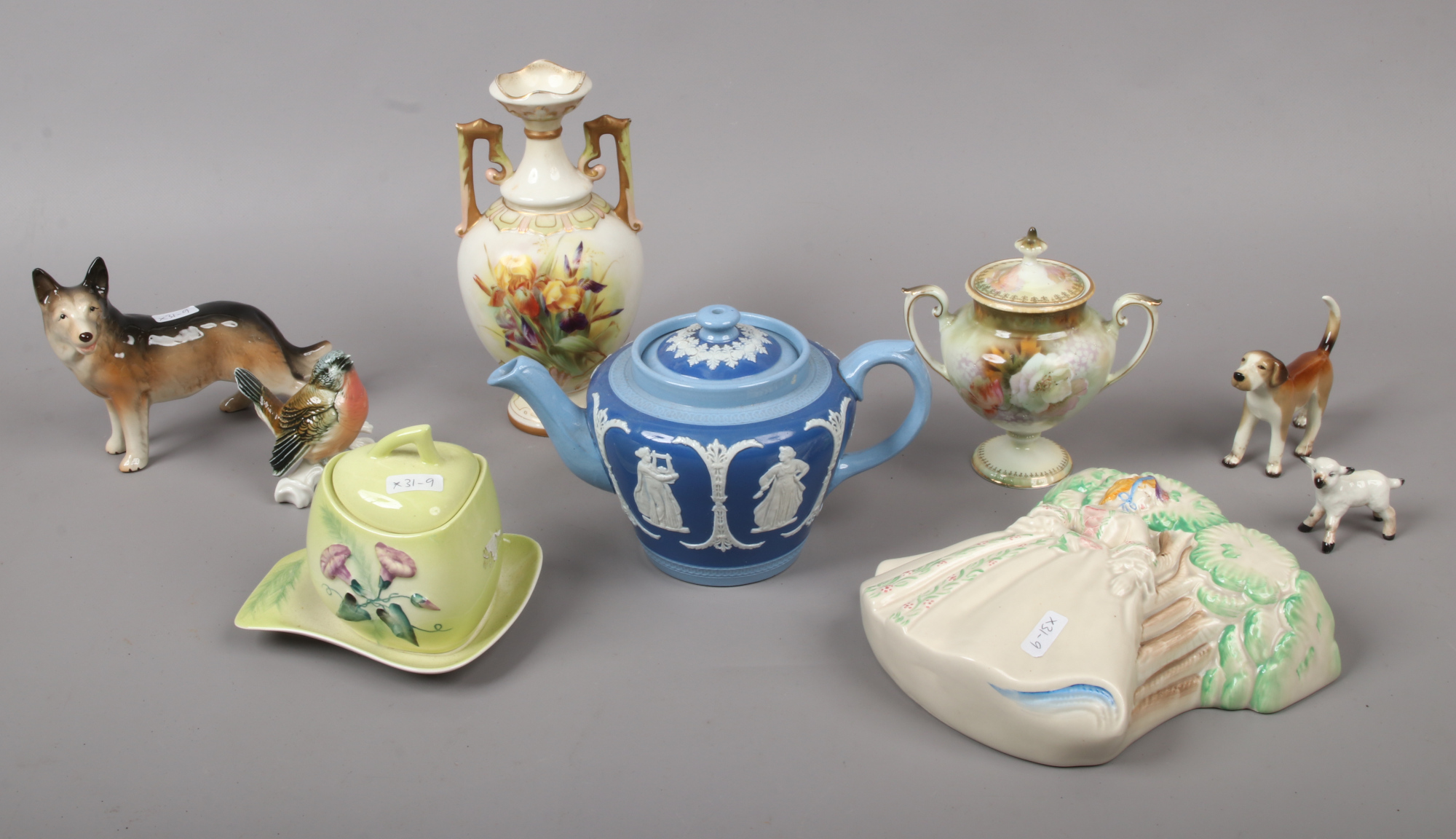 A collection of ceramics to include Dudson, Karl Ens, Carltonware, continental vase etc.