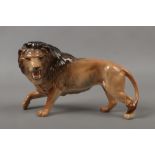A Beswick model of a lion.