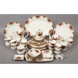 A collection of Royal Albert Old Country Roses bone china tea / dinner wares, approximately 43