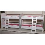 Two Kidkraft dolls bunk beds with side ladder.