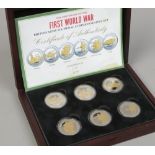 A cased limited edition British Army six medal commemorative set for the centenary of The First