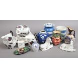 A group of mixed ceramics to include Royal Albert, Royal Copenhagen, Doulton Burslem etc.