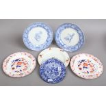A quantity of early 19th century Wedgwood pottery including a teapot stand transfer printed with a