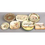 A large quantity of Royal Doulton series wares, various designs including Dickens ware, rustic