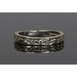 An 18ct white gold and diamond half eternity ring, size O1/2.