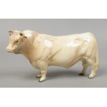 A Beswick model of cream Charolais bull.