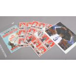 A quantity of basketball collectables and memorabilia including programme and ticket stubs for