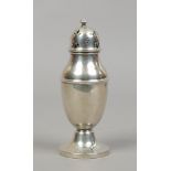 A George V silver sugar caster by Marson & Jones, assayed Birmingham weighted.