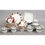 A group of bone china teawares to include Balmoral china, Royal Standard and Royal Stafford.