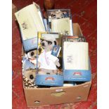 A boxed of Compare The Market meerkat collectable soft toys, all in original packaging.